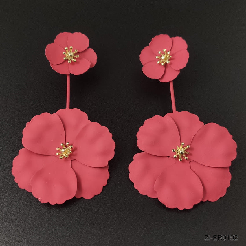 Top Quality Multi-layer Detachable Flowers Drop Earrings - Zi Collection Hub
