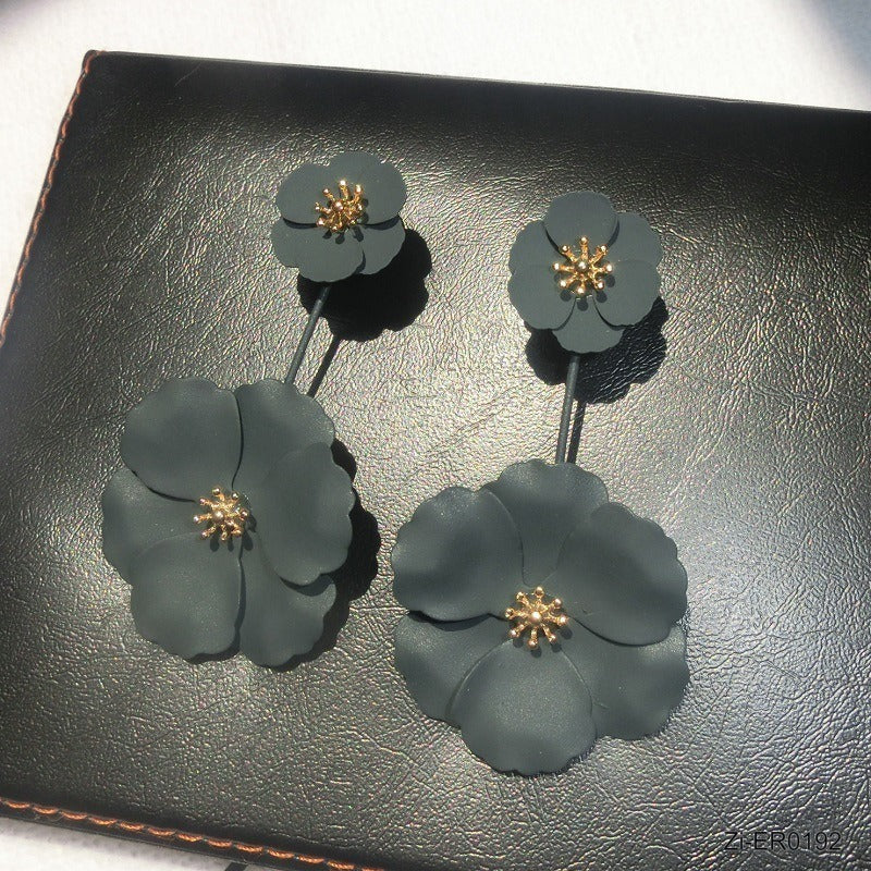 Top Quality Multi-layer Detachable Flowers Drop Earrings - Zi Collection Hub