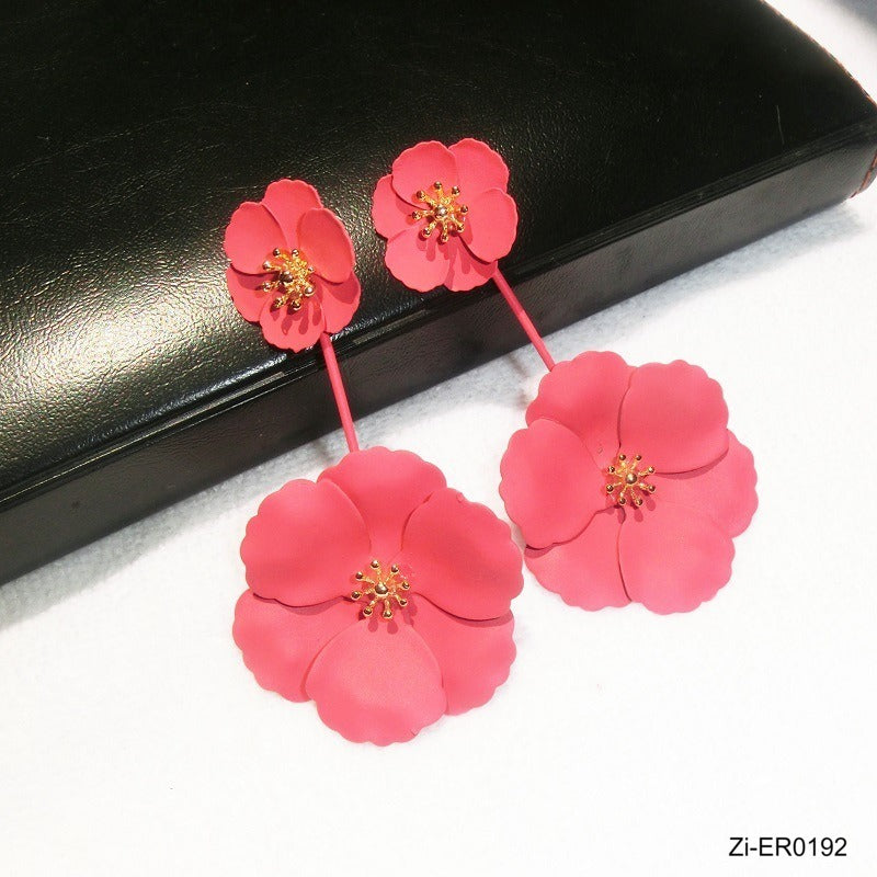 Top Quality Multi-layer Detachable Flowers Drop Earrings - Zi Collection Hub