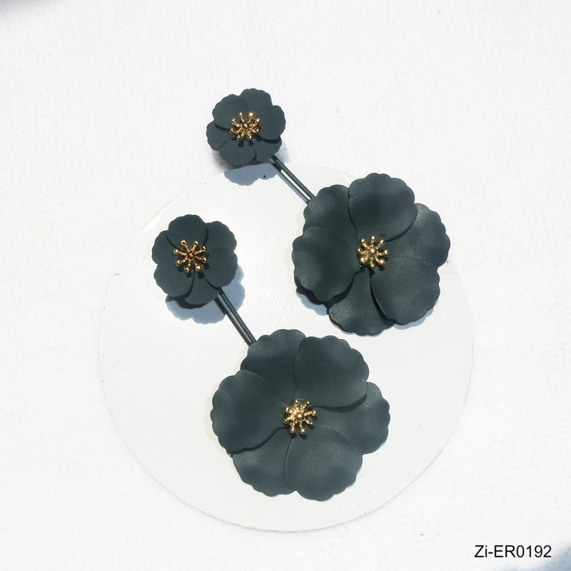 Top Quality Multi-layer Detachable Flowers Drop Earrings - Zi Collection Hub