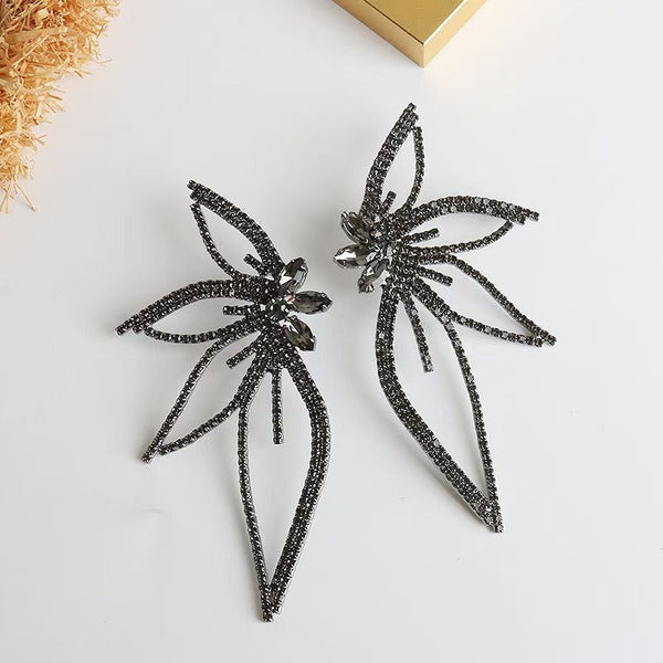 Leaf Flower Stud Earrings (Small Size) - Zi Collection Hub