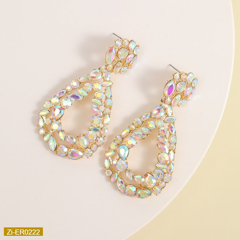 Rhinestone Geometric Earrings
