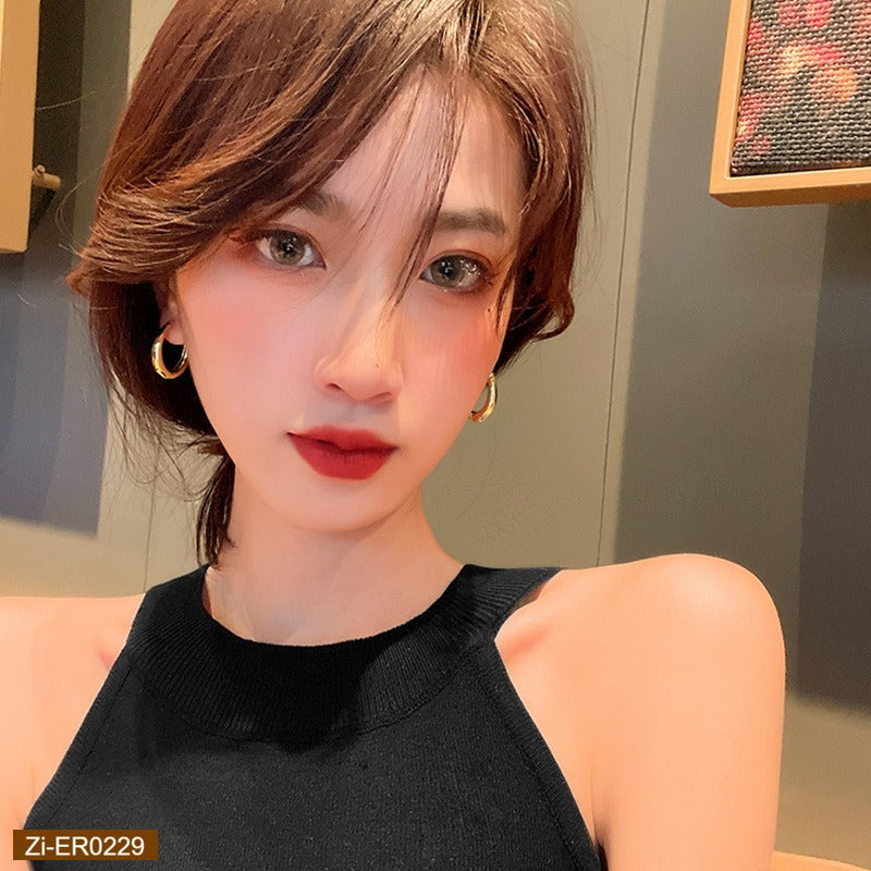 Cross-Border Gold-Plated Earrings