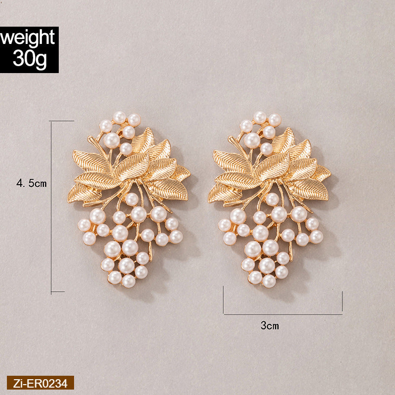 New Fashion Golden Petal Drop Earrings