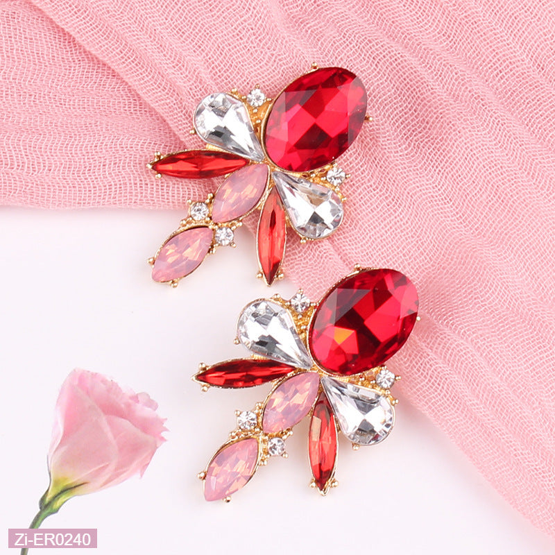 Luxury Designer Statement Crystal Drop Earrings