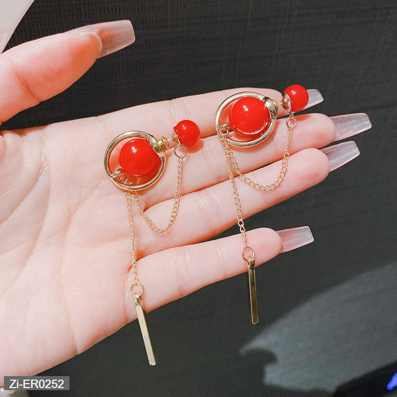 Pearl Back-Worn Earrings