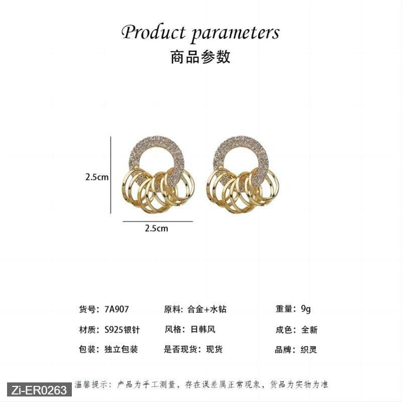 Circle Light Luxury Earrings