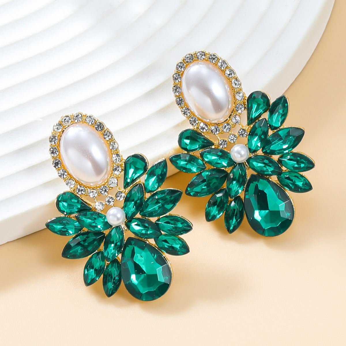 Pearl Elegant Ball Jewelry Earrings