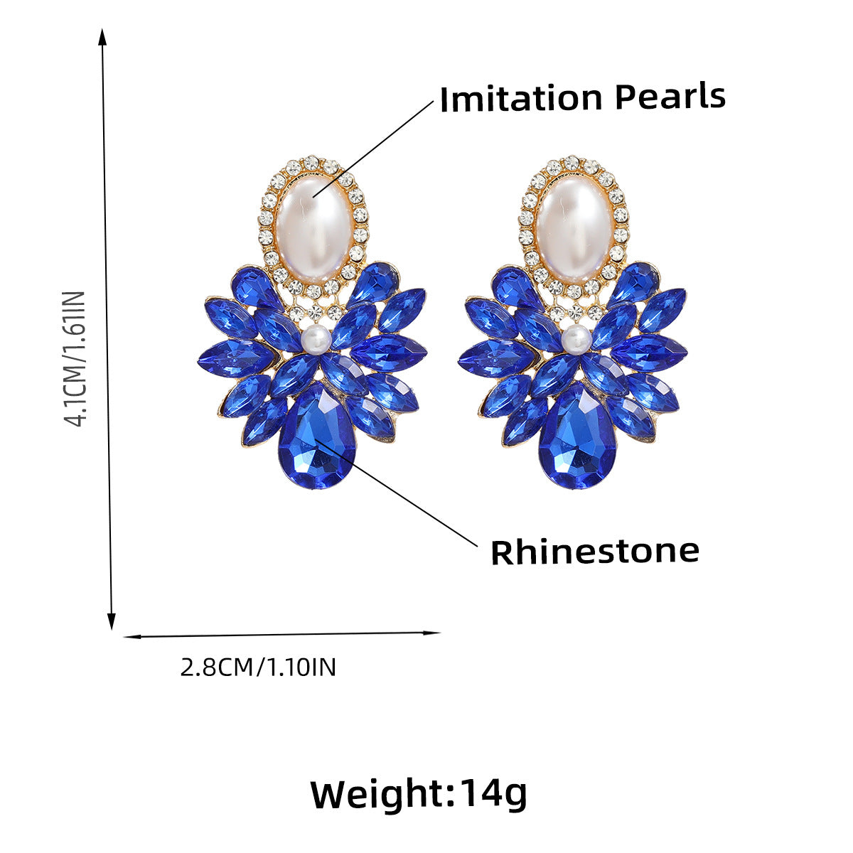Pearl Elegant Ball Jewelry Earrings