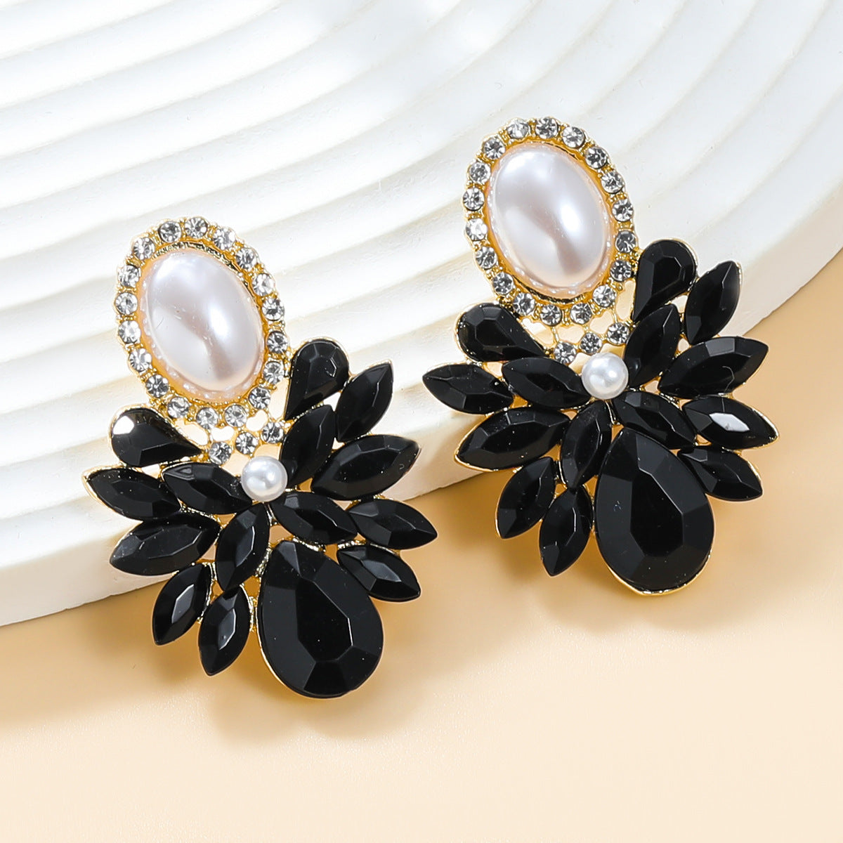 Pearl Elegant Ball Jewelry Earrings