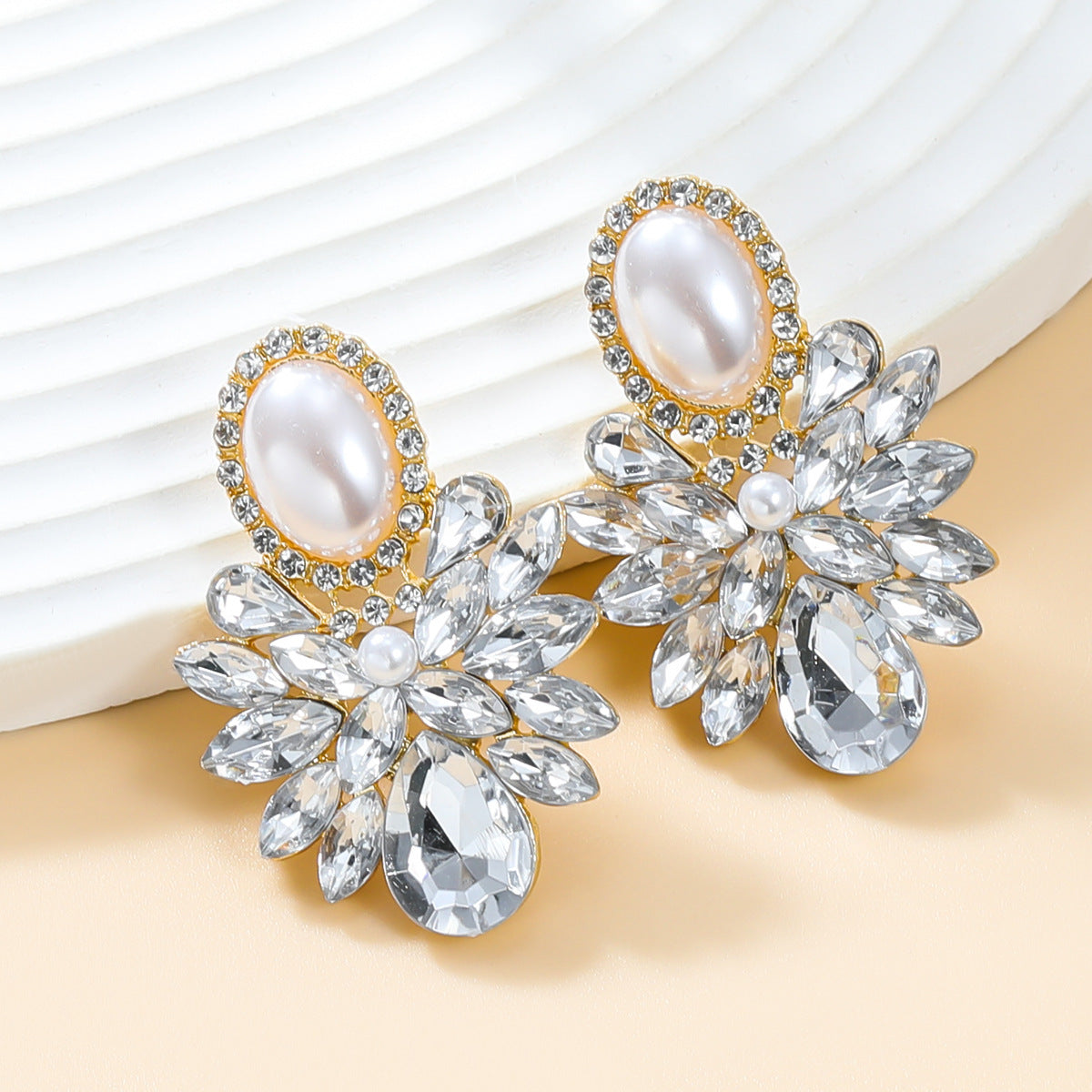 Pearl Elegant Ball Jewelry Earrings