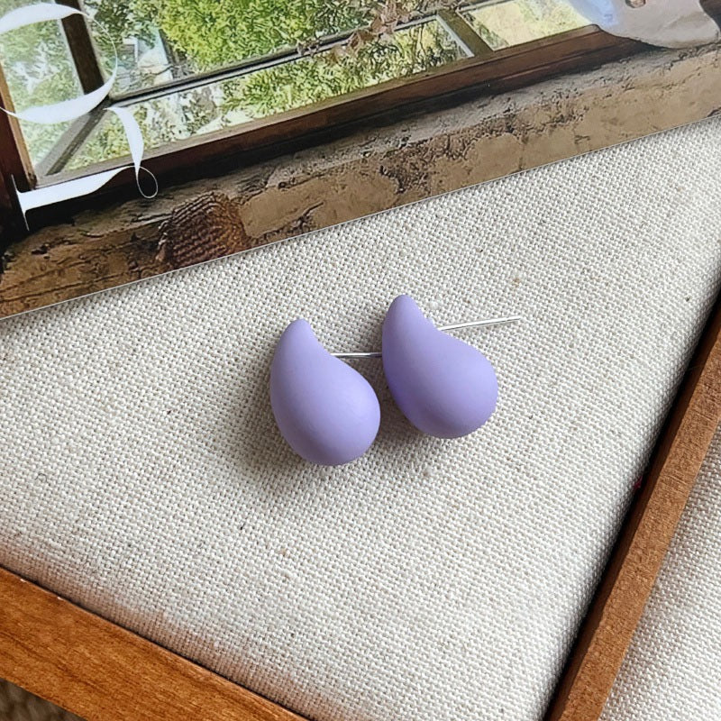 High-grade hollow water drop earrings