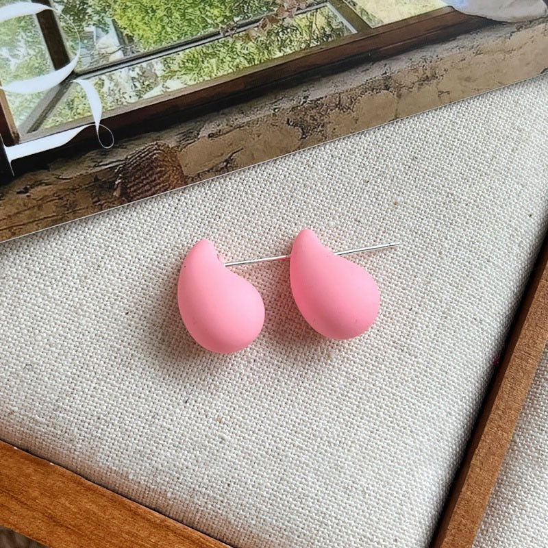 High-grade hollow water drop earrings