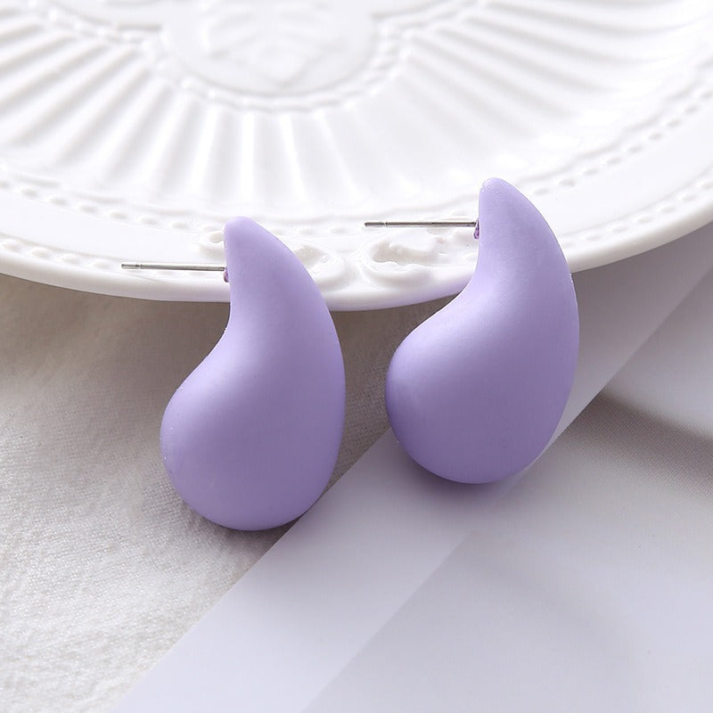 High-grade hollow water drop earrings