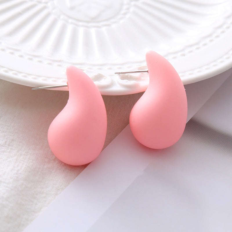 High-grade hollow water drop earrings