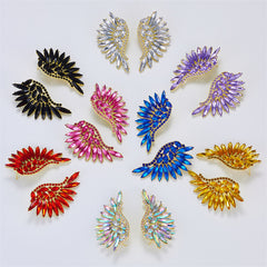 Colored Diamonds Symmetrical Angel Wings