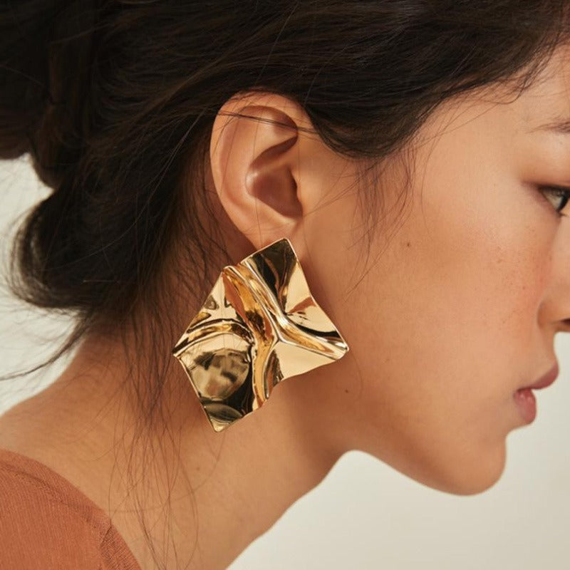 ER299 - Irregular Square Earrings