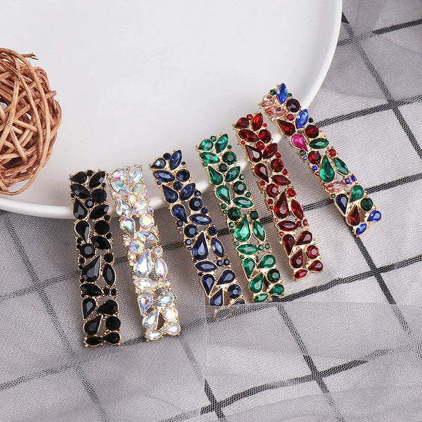 One-Line Rhinestone Earrings