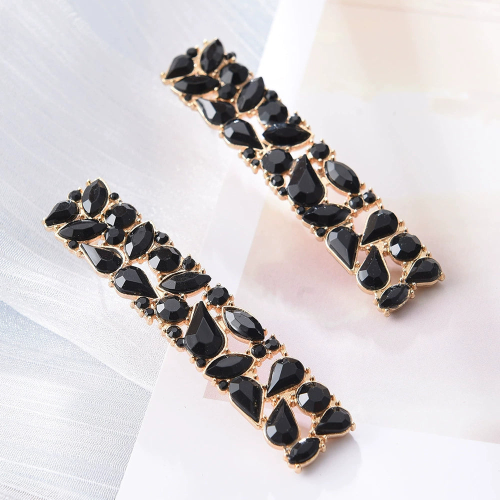 One-Line Rhinestone Earrings