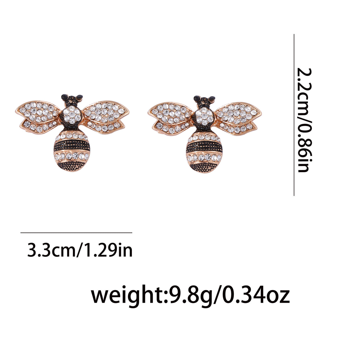 ER542 - Bee Luxury Minimalist Earrings
