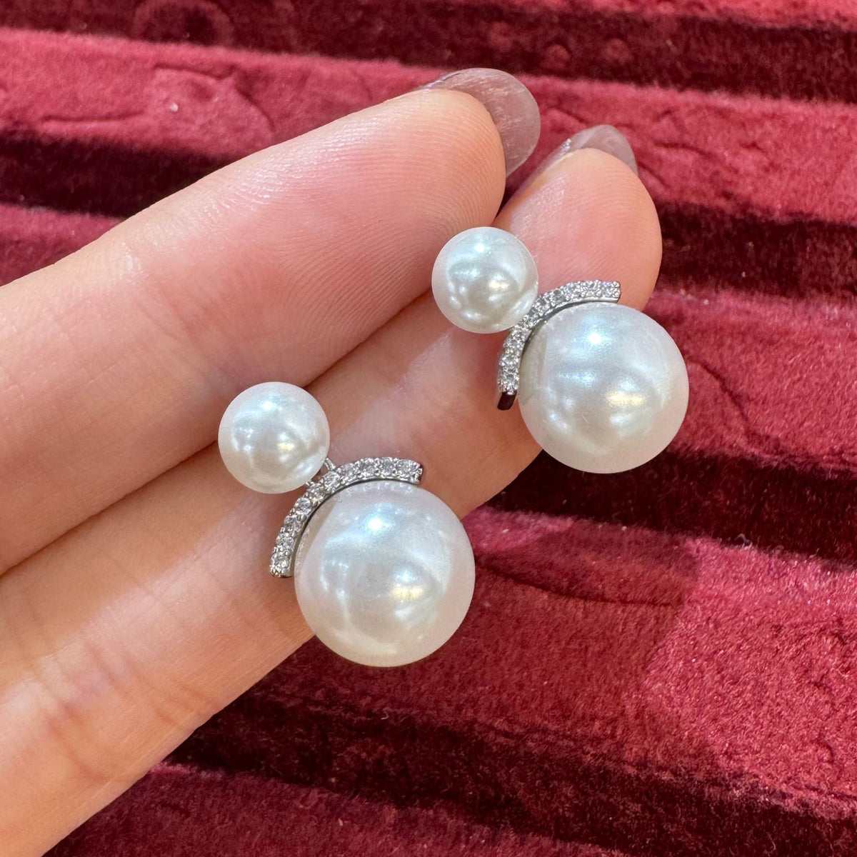 ER561 - Double Pearl Earrings