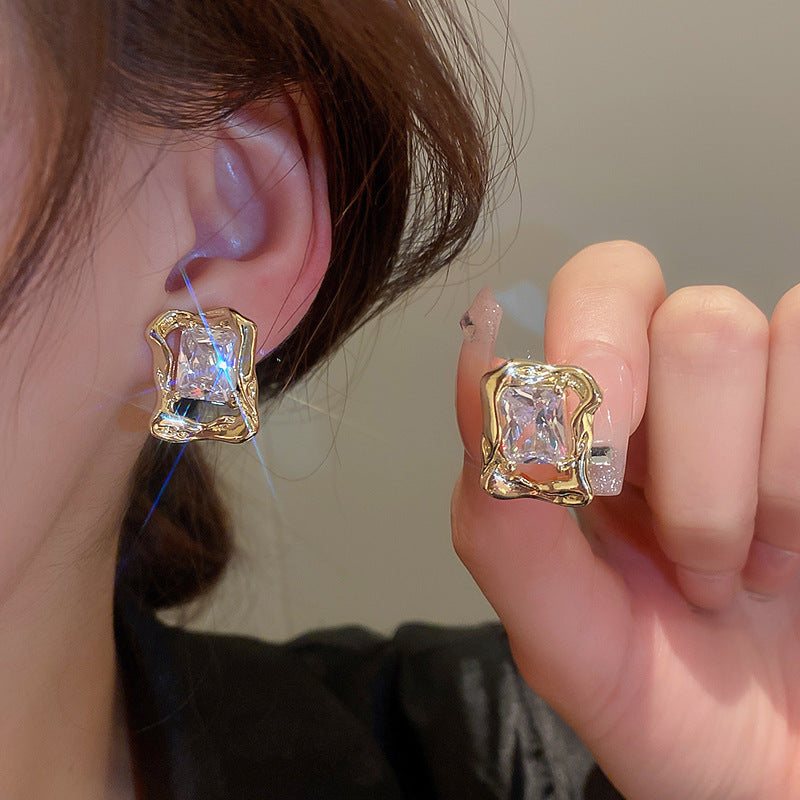 ER475 - Irregular Metallic Earrings