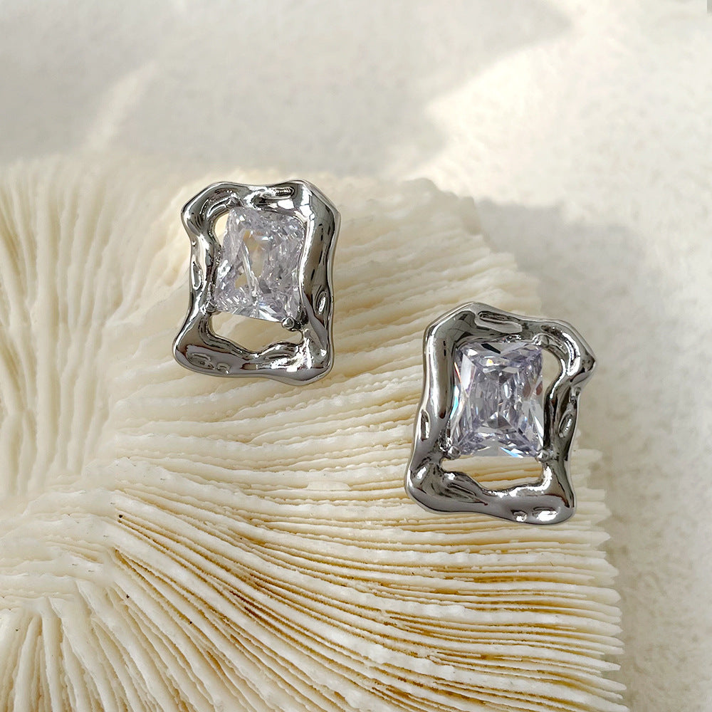 ER475 - Irregular Metallic Earrings