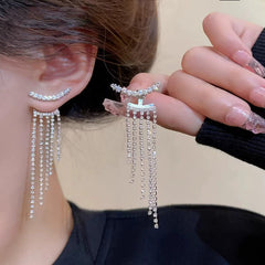 Elegant Rhinestone Dangle Earrings