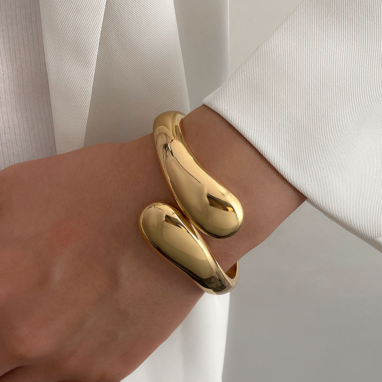 Elongated Oval Cuff Bracelets | Zi Collection Hub