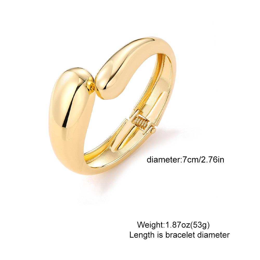 Elongated Oval Cuff Bracelets | Zi Collection Hub