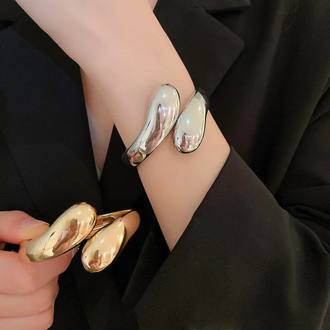 Elongated Oval Cuff Bracelets | Zi Collection Hub