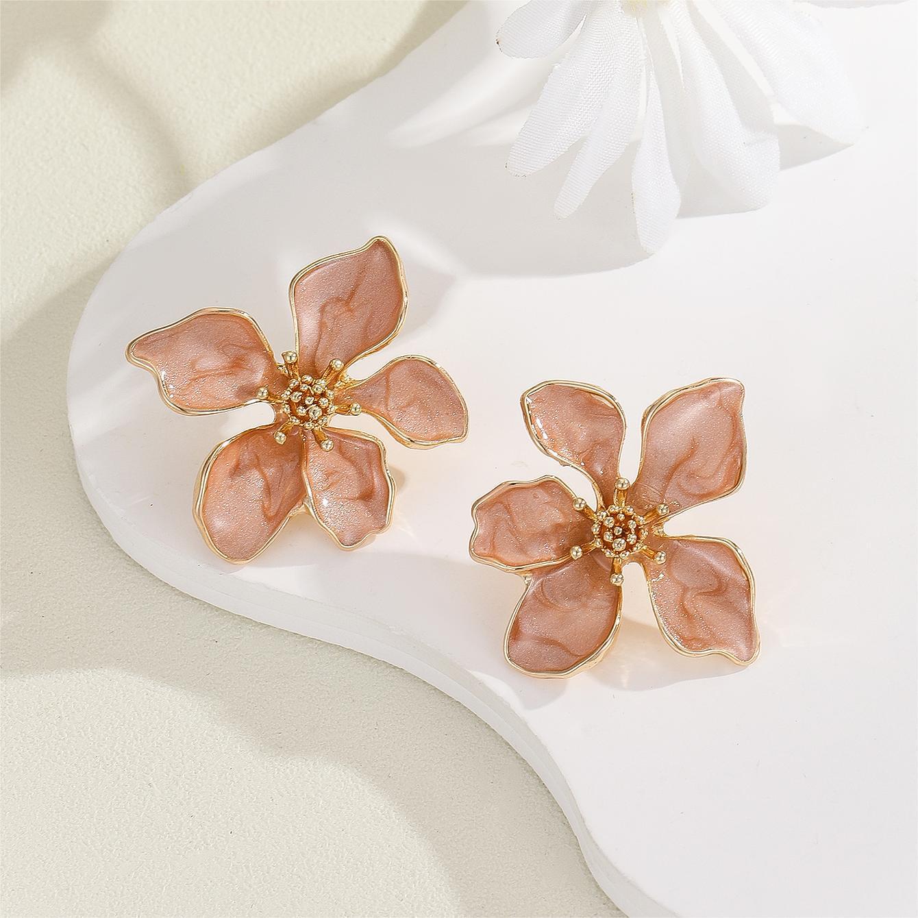 Explosions Fashion Oil Drop Flower Earrings