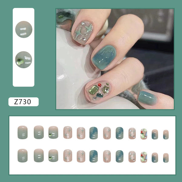 Smart Starlight Fake Nails  - 24Pcs