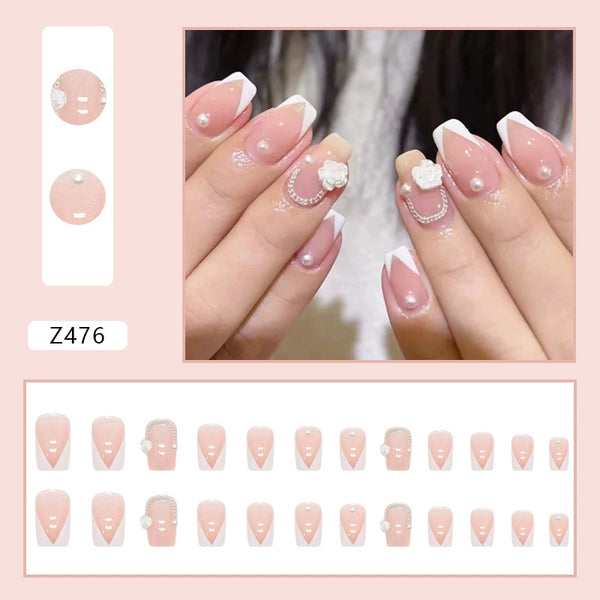 Pure Desire Pink Fake Nails  - 24Pcs