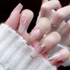 Gradient Mocha Fake Nails  - 24Pcs