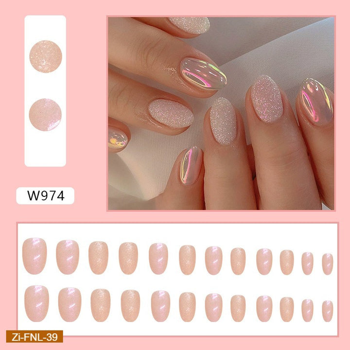 Pure Lust Aurora Glitter Fake Nails  - 24Pcs - Zi Collection Hub