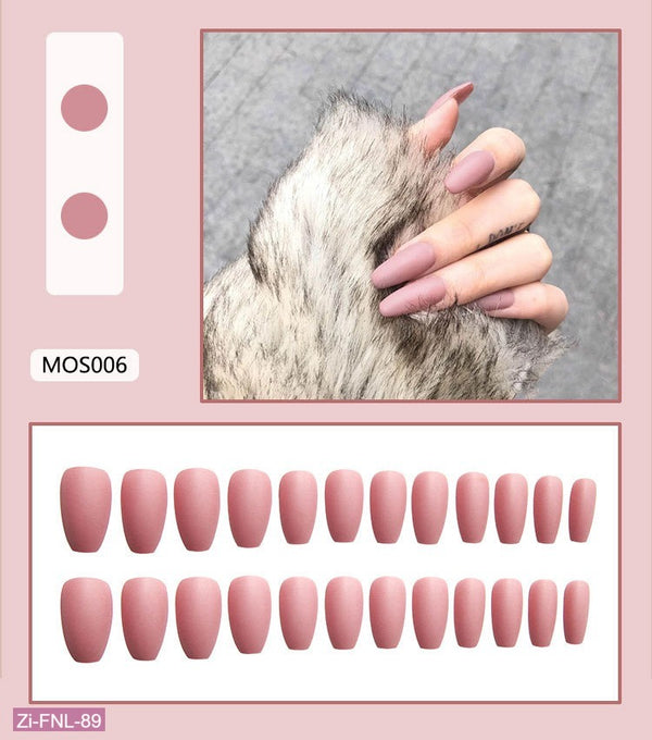 Pink Ballet Fake Nails  - 24Pcs