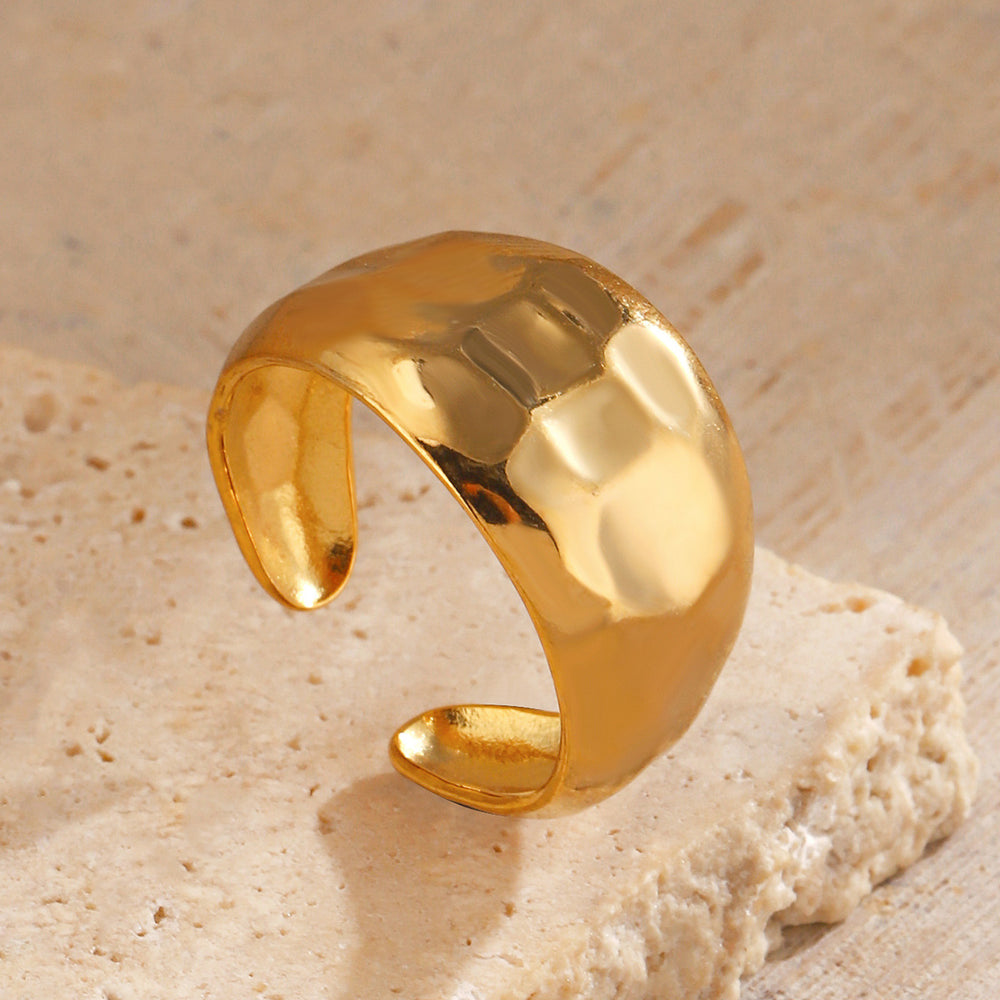 SRNG-53 - Fashion Trend Stainless Steel Ring - Adjustable
