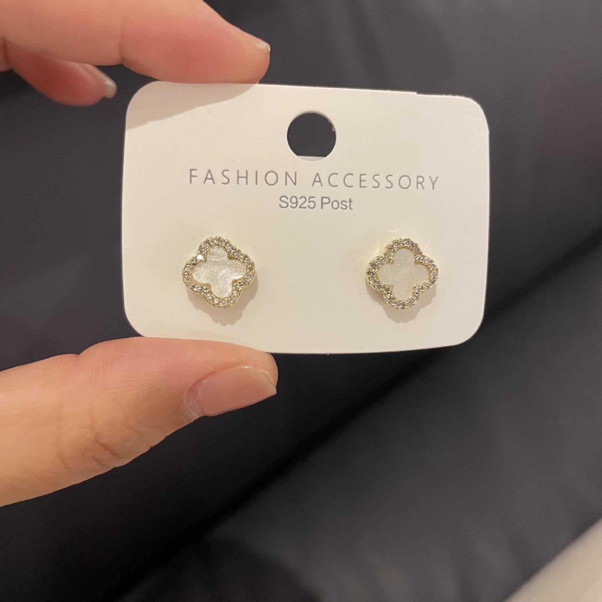 Four-Leaf Clover Stud Earrings