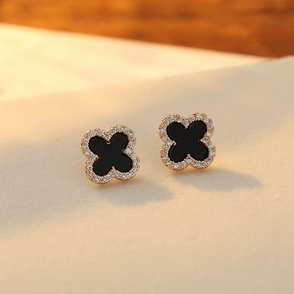 Four-Leaf Clover Stud Earrings