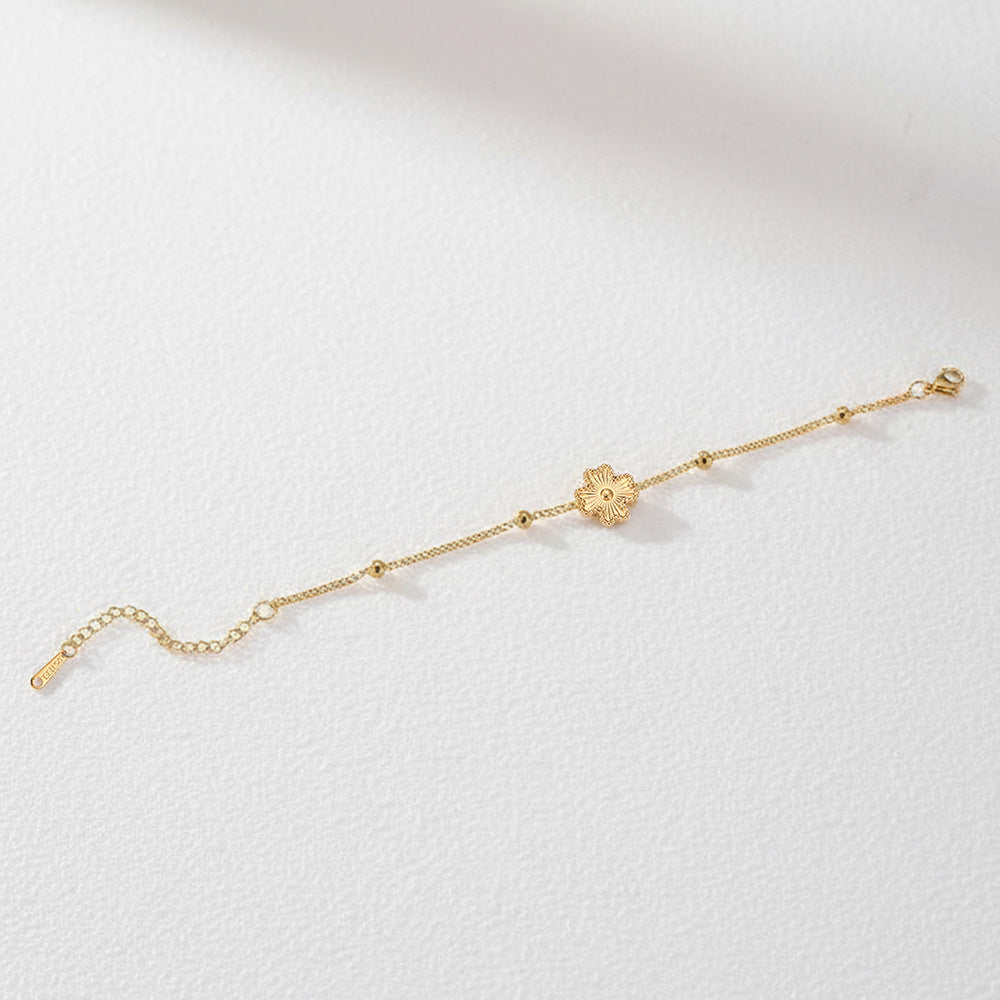 SBRAL06 - Four Leaf Clover Stainless Steel Bracelet