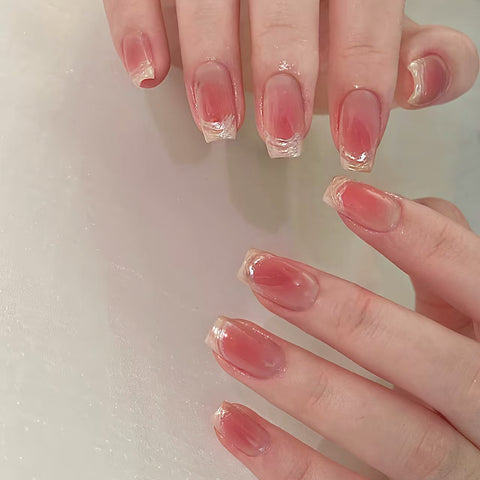 French Dream Fake Nails - 24Pcs