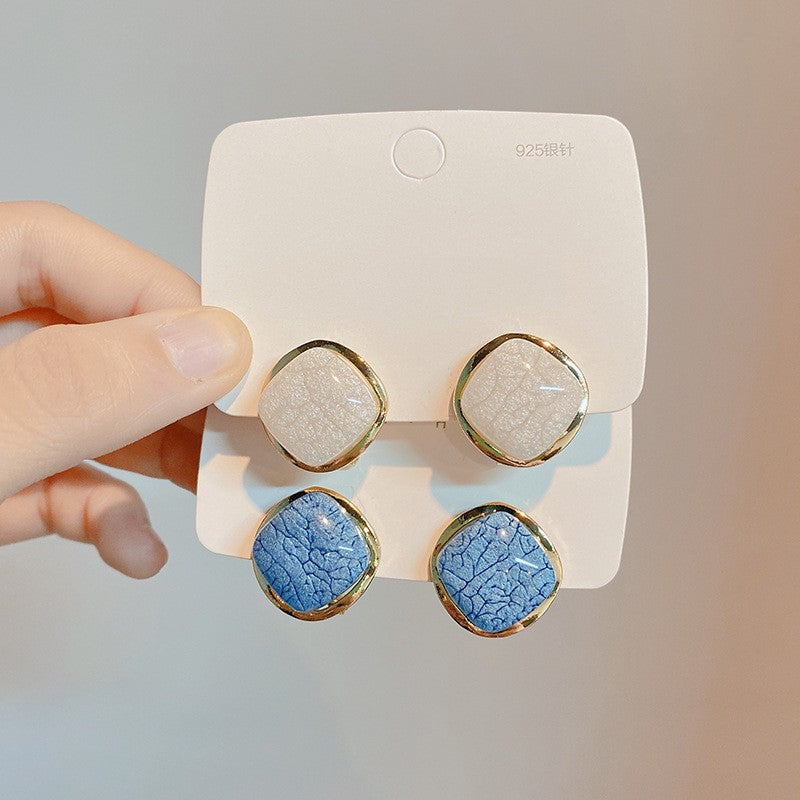 Geometric Square Earrings