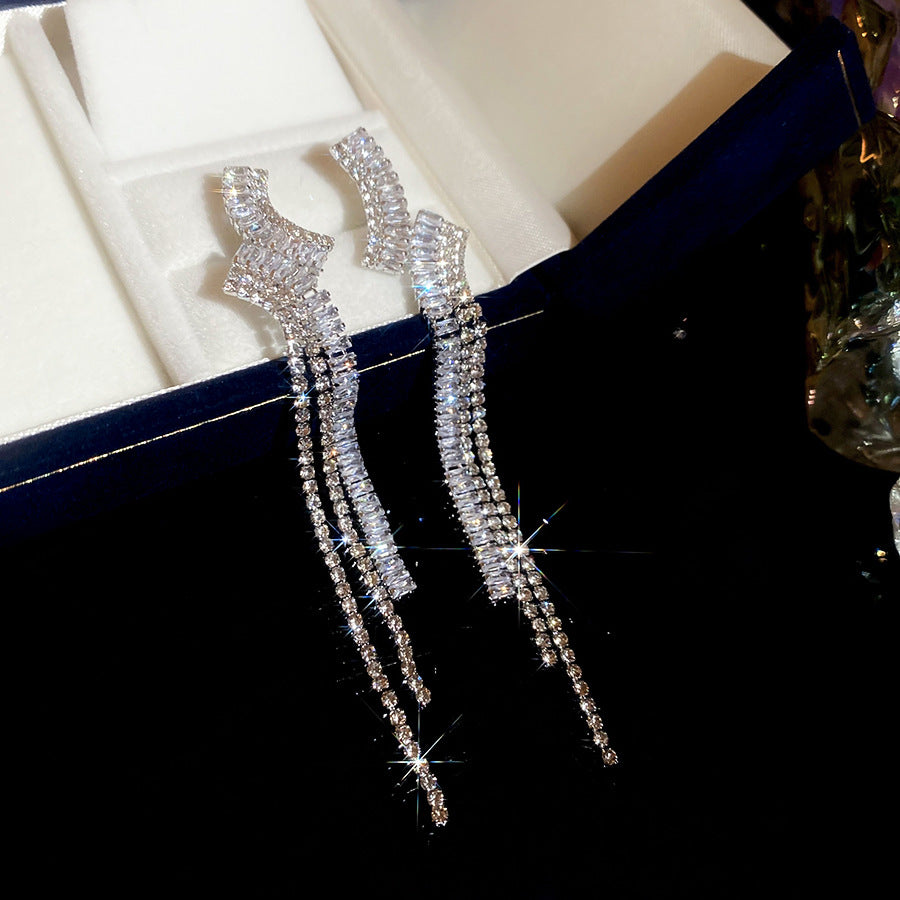 ER529 - Geometric Tassel Earrings