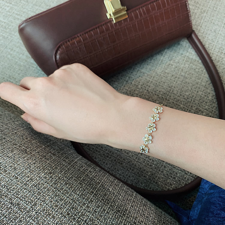 Golden Blossom Adjustable Bracelet