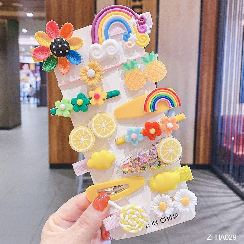 Children's Hair Clips Cute Baby Hair Pins Princess Cartoon Headwear - Zi Collection Hub