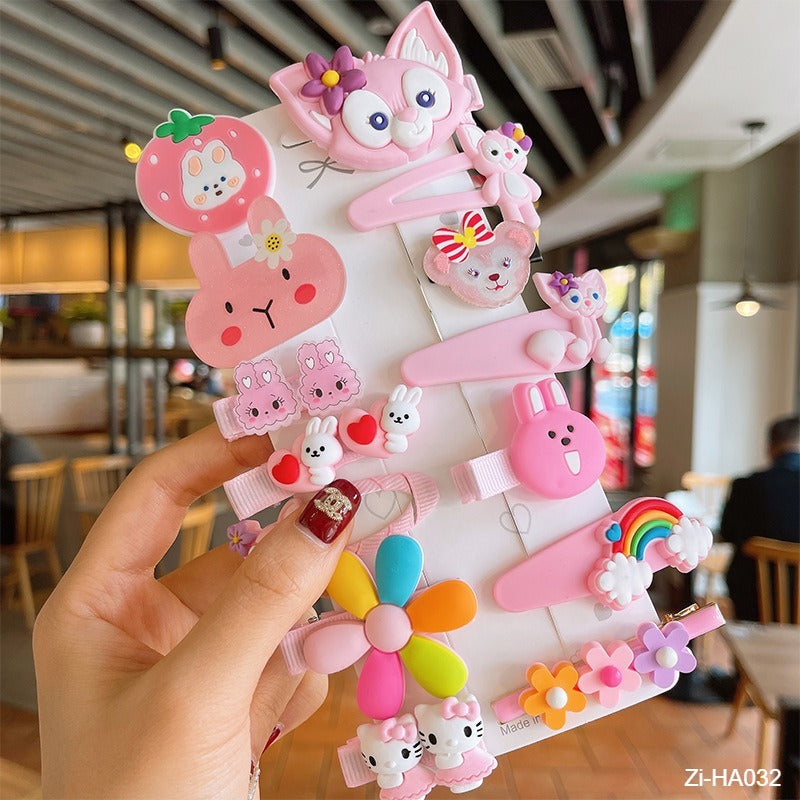 Children's Hair Clips Cute Baby Hair Pins Princess Cartoon Headwear - Zi Collection Hub