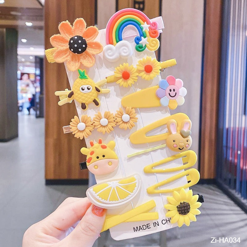 Children's Hair Clips Cute Baby Hair Pins Princess Cartoon Headwear - Zi Collection Hub