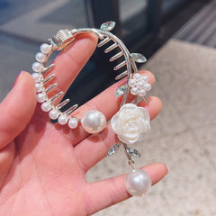 Bowknoelegant Pearl Red Rose Ball