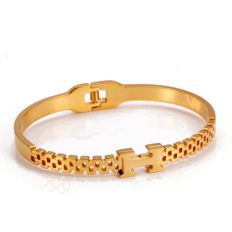 H Letter Titanium Steel Bracelet